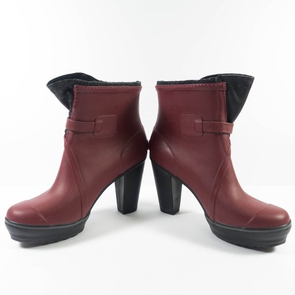 Sorel Medina Heeled Waterproof Rain Boots - Women's Size 7.5 - Picture 3 of 8